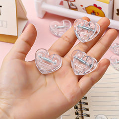2pcs Colorful Love Clips For Postcards Books