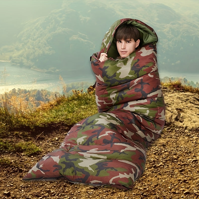 Waterproof Camping Sleeping Bag All Seasons Outdoor Hiking Mountaineering