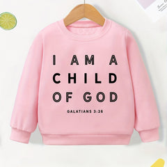 Kids Sweatshirt ''Child Of God'' Long Sleeve Top Pullover