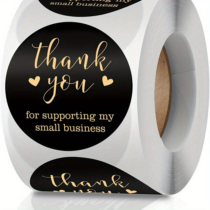 500pcs Pink Thank You Stickers Gift Sealing Roll Wedding Party Stationery Seal