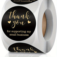 500pcs Pink Thank You Stickers Gift Sealing Roll Wedding Party Stationery Seal
