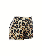 Cow Skull Print Skinny Shorts for Women