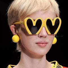 Y2K Heart Sunglasses UV400 for Women Men