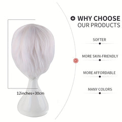 Men's 12 Inch 30 48 Cm Anime Cosplay Dress Up Wig