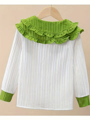 Girls French Style Casual Shirt Top