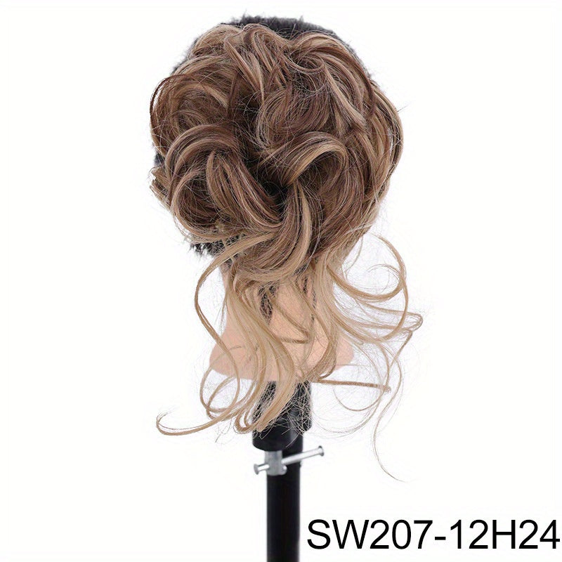 Synthetic Curly Hairpiece Hair Claw Wig Bun Hair Claw Chignon Shark Cla