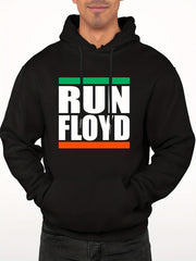 Men's Letter Print Hooded Sweatshirt Drawstrings