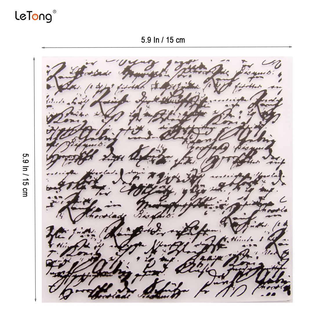 Embossing Folder Transparent Plastic Plate for Paper Card Decoration