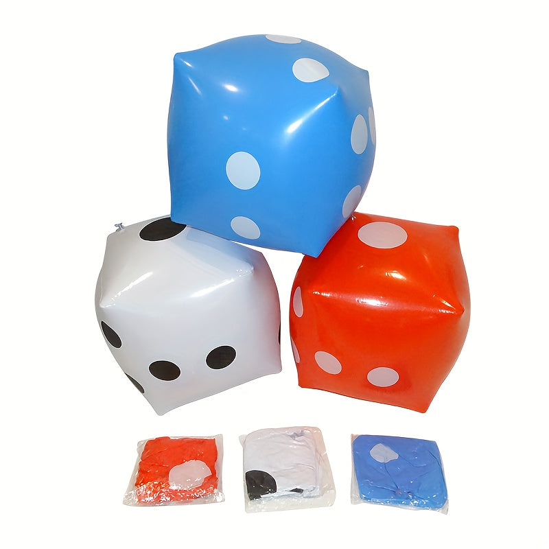 3pcs Inflatable Giant Dice For Indoor And Outdoor Broad Game