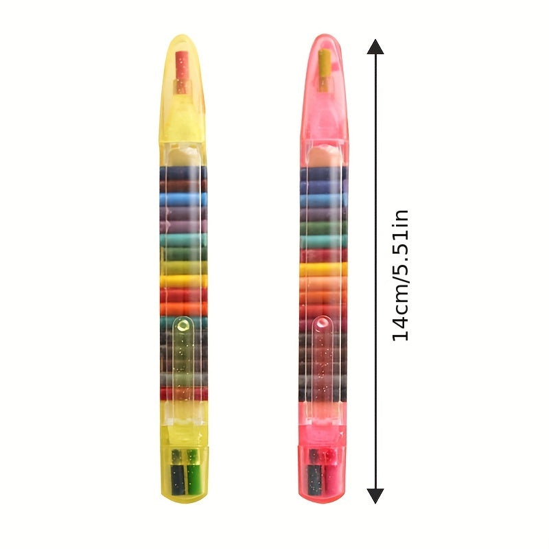 20 Colors Drawing Crayons Set Kids Coloring Graffiti Crayon
