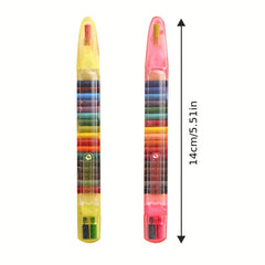 20 Colors Drawing Crayons Set Kids Coloring Graffiti Crayon