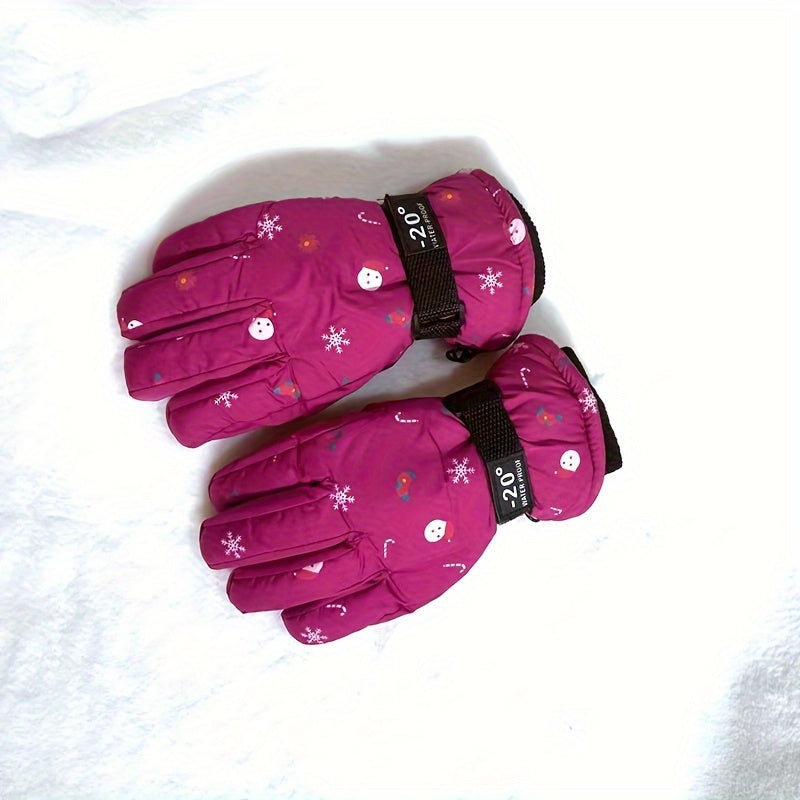Winter Waterproof Skiing Gloves Warm Cold Weather