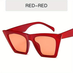 Square Cat Eye Sunglasses Gradient Anti Glare UV400