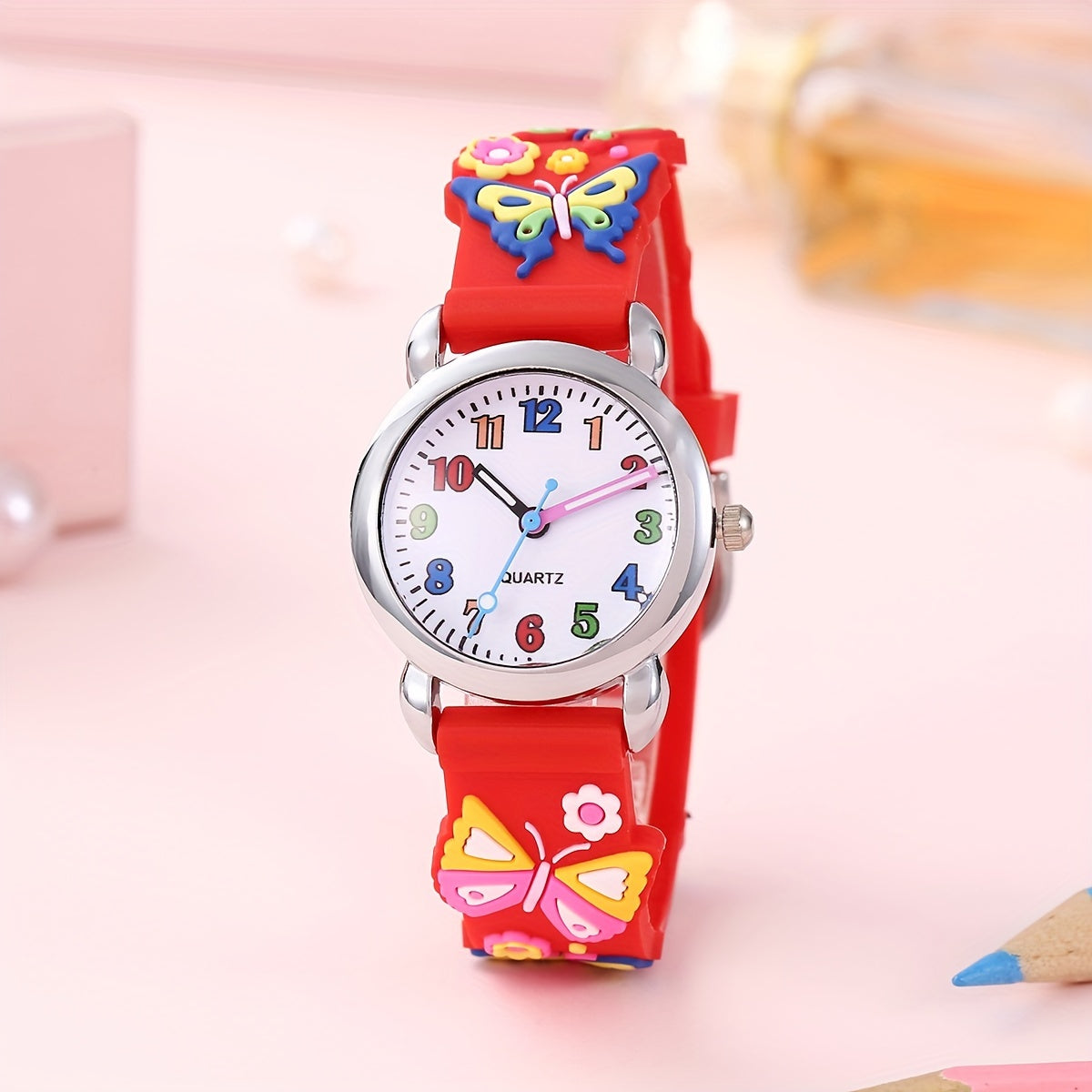 Children's Butterfly Strap Watch
