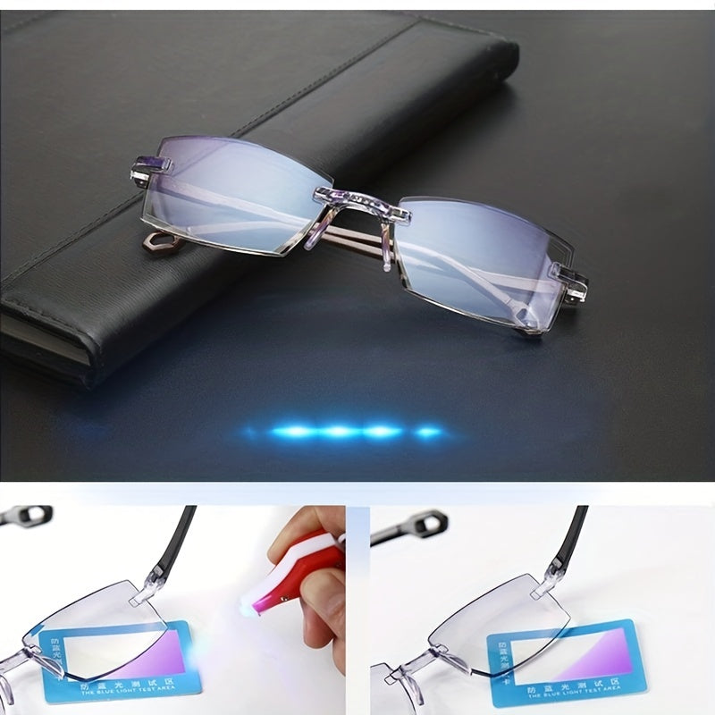 Light Blocking Bifocal Reading Glasses Anti Eyestrain Computer Presbyopic