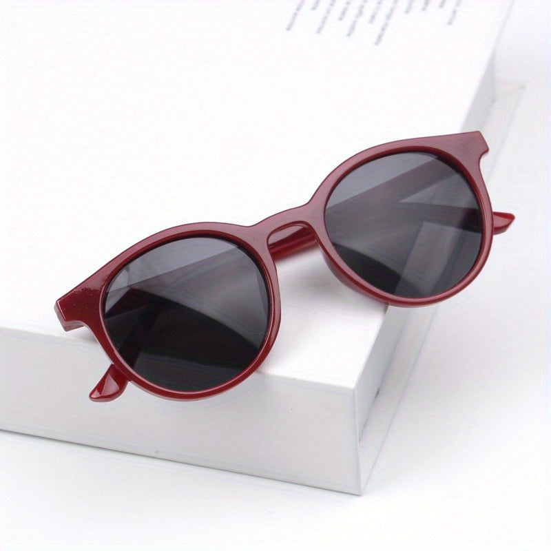 Kids Round Frame Sunglasses UV Protection Glasses For Girls And Boys