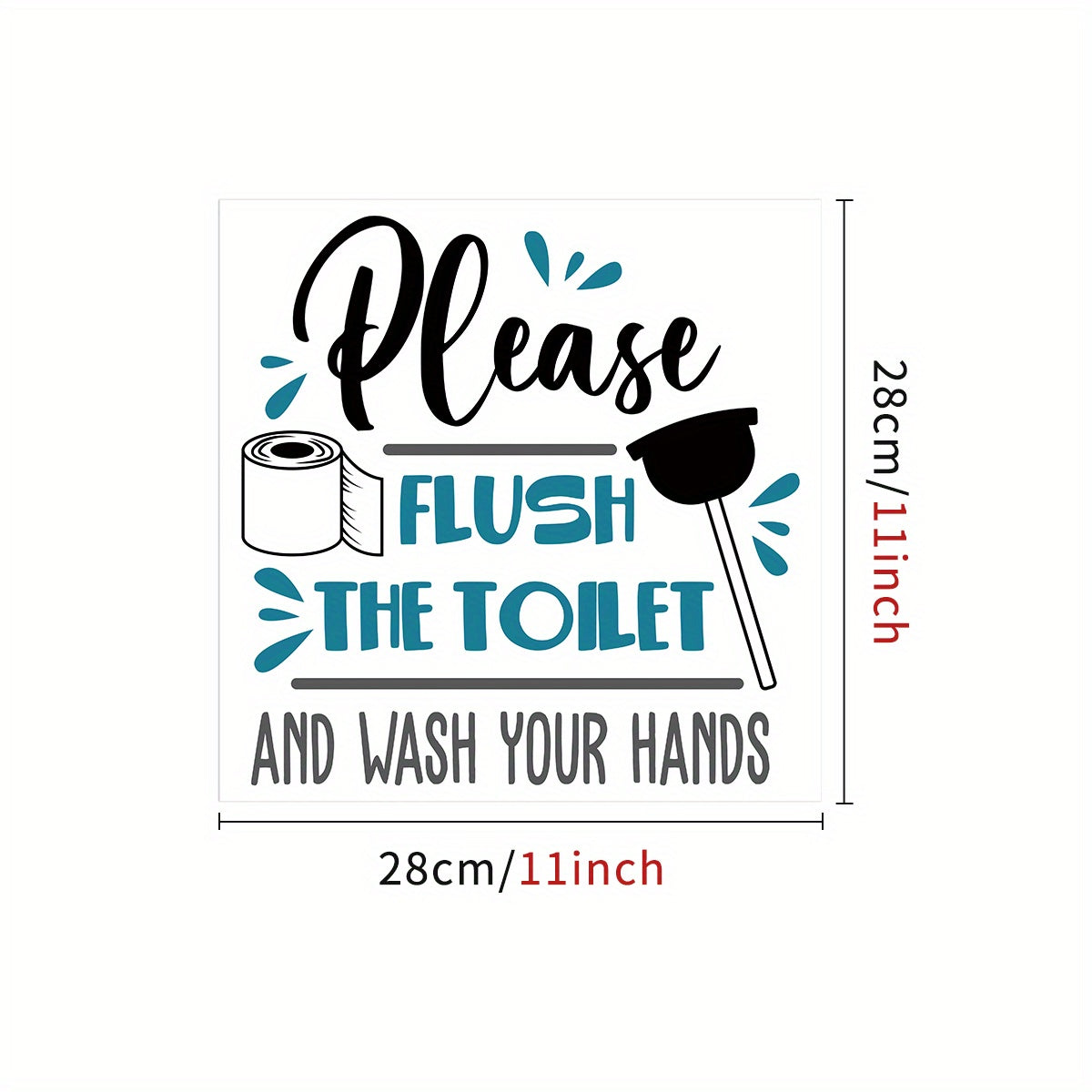 Funny Decorative Toilet Seat Decal Waterproof Self Adhesive Sticker