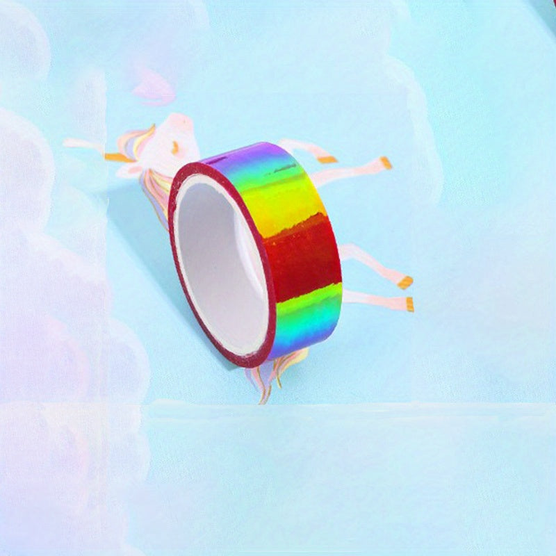 Colorful Waterproof Tape Creative Laser Gradient Tape