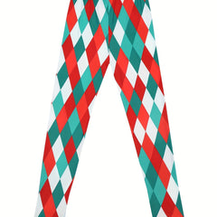 Kid Girls Argyle Print Legging Slim Fit Sports Casual Tight Pants