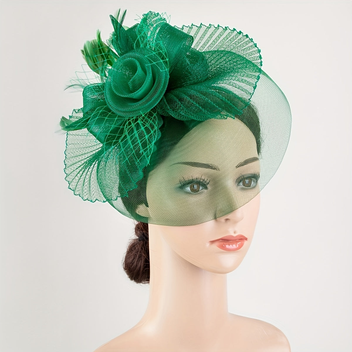Women Flower Headband Head Piece for Derbyhat