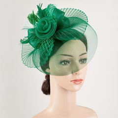 Women Flower Headband Head Piece for Derbyhat