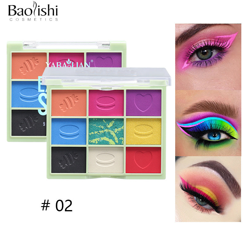 Smokey YABAOLIAN Eyeshadow Palette 9 Colors Eye Makeup Palette