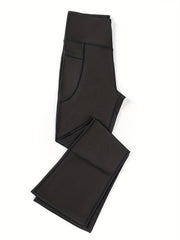 High Waisted Bootcut Leggings With Pockets Flared Workout Yoga Pants