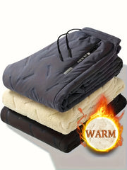 Men's Warm Drawstring Pants for Outdoor Activities
