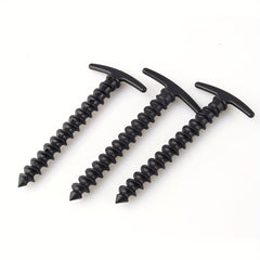 3pcs Tent Pegs High Strength Plastic Camping Canopy Spiral Pegs
