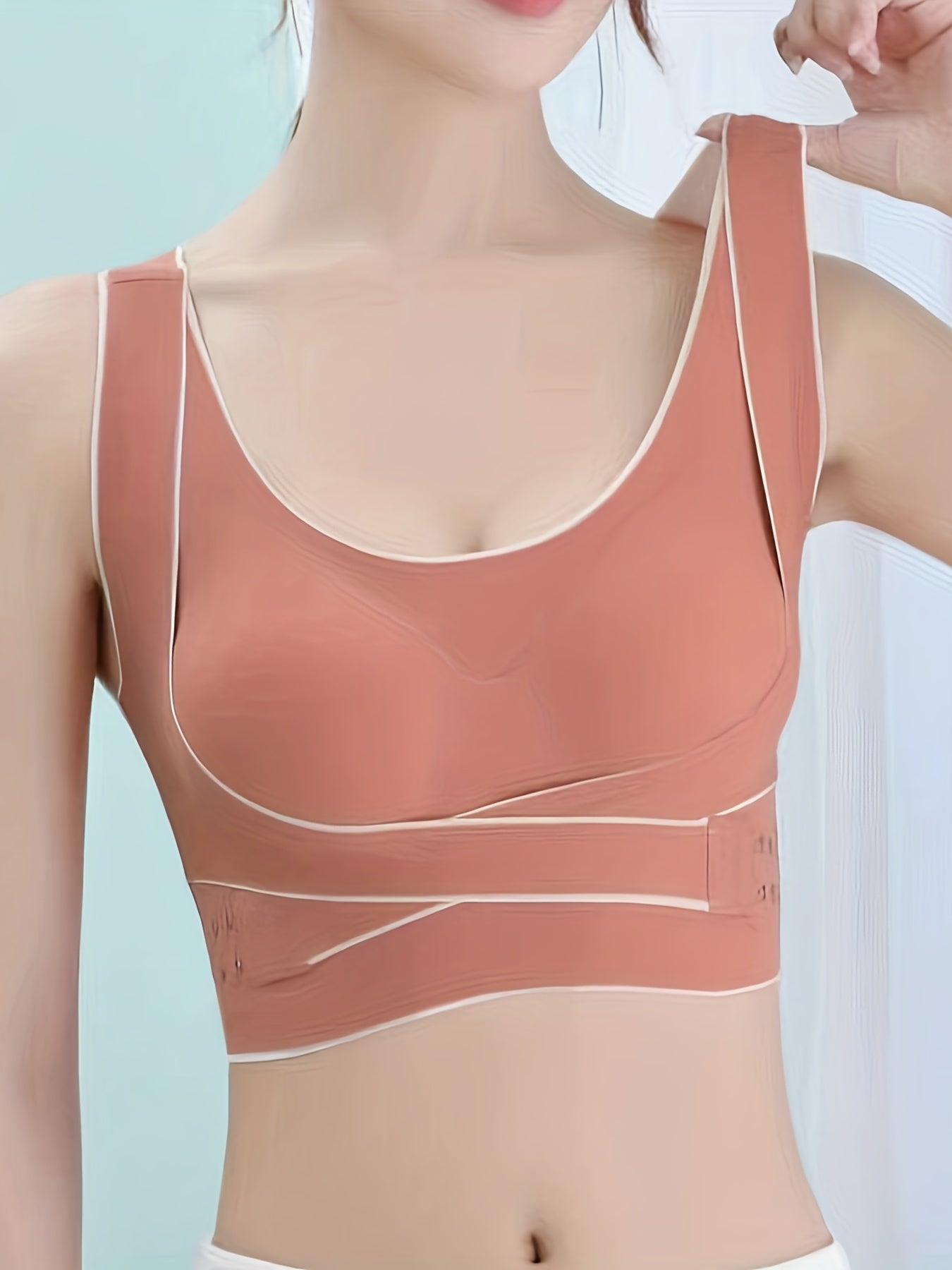 Seamless Wireless Sports Bra Breathable Push Up Bra
