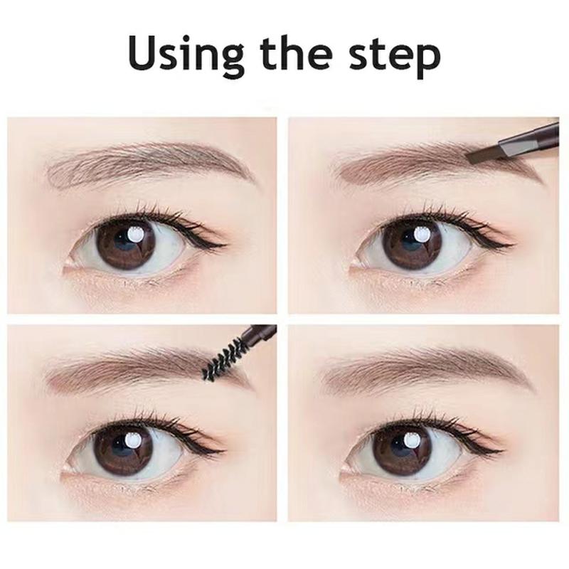 Double Headed Eyebrow Pencil Soft Textured Waterproof Eyebrow Pen