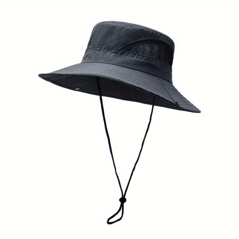 Outdoor Sun Hat Mesh Breathable UV Protection Big Brim Hat