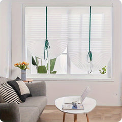 Sunshade Curtain Self Adhesive Pleated Curtain for Bedroom Privacy