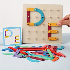 Montessori Pegboard Puzzle Set for Early Education