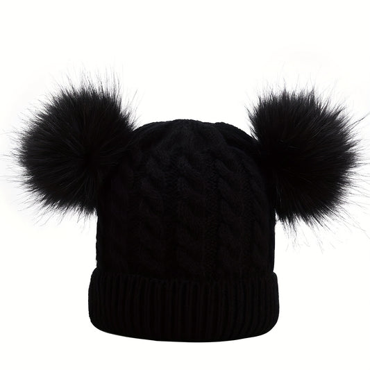 Kids Winter Sports Knitted Hat Warm Beanie