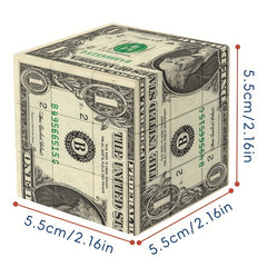 ZIINASTAR 1 Dollar Cube UV Printing Money Puzzle Toy