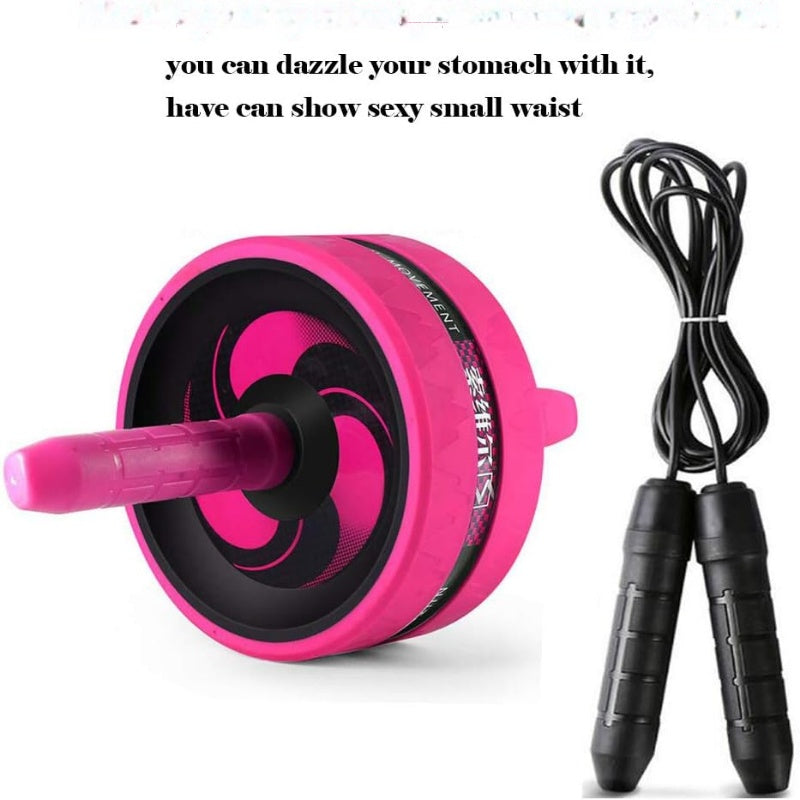 Abdomen Roller with Knee Pad and Jump Rope for Home Gym Workout
