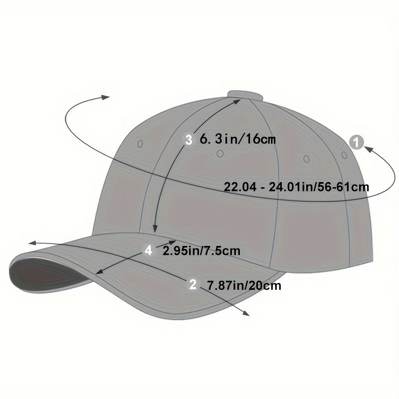 Men's Smile Face Baseball Cap Adjustable Sun Hat