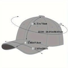 Men's Embroidered Baseball Cap Adjustable Sun Hat