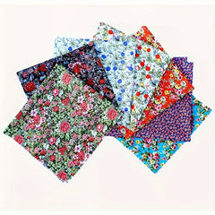 7pcs Velvet Fabric Flat Pattern Printing Cloth for DIY Box Bag Clothing