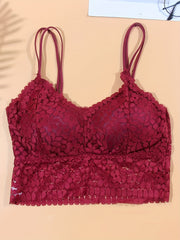 4pcs Lace Wireless Bras Comfy & Breathable Bra Women's Lingerie