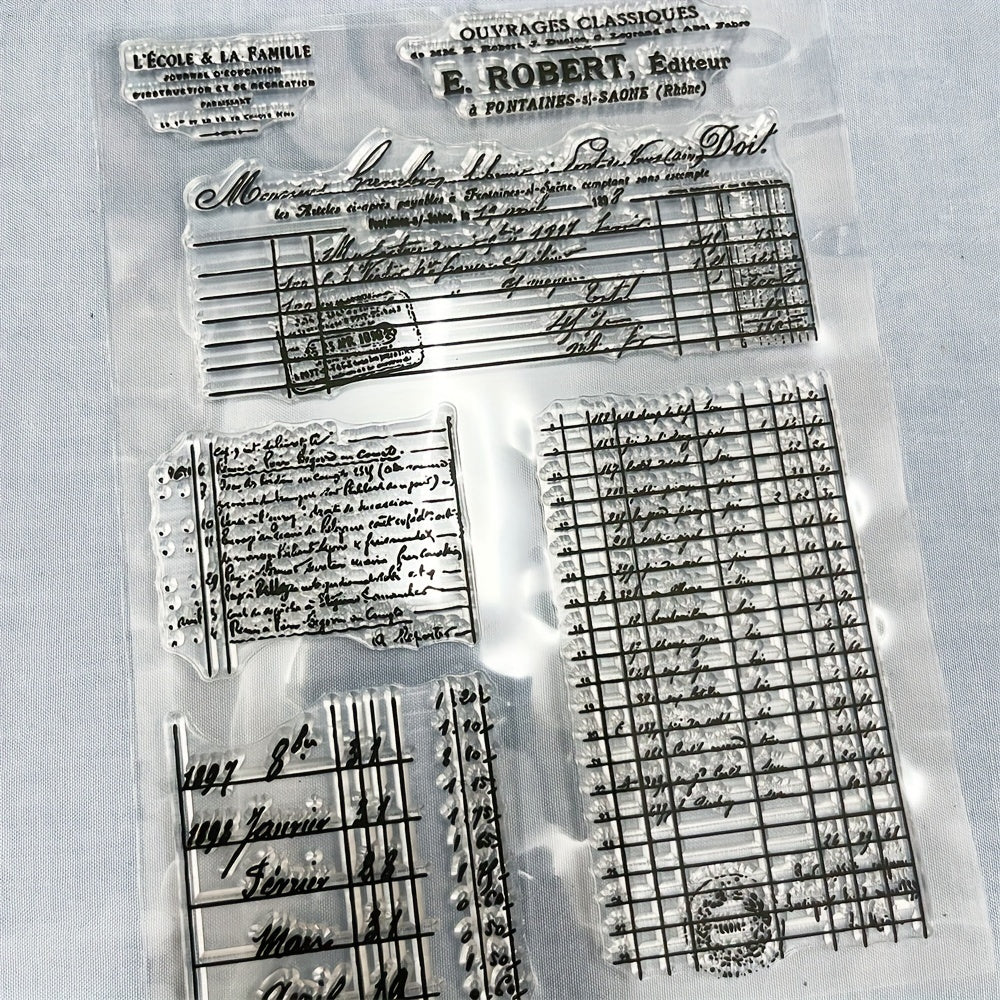 Transparent Silicone Stamp DIY Card Decoration Rubber