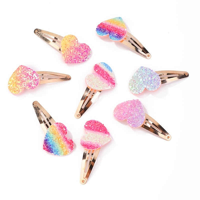 Sequin Hair Clip Ponytail Clips Set for Baby Girls