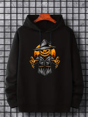 Men's Halloween Pumpkin Devil Hoodie Stylish & Stretchy