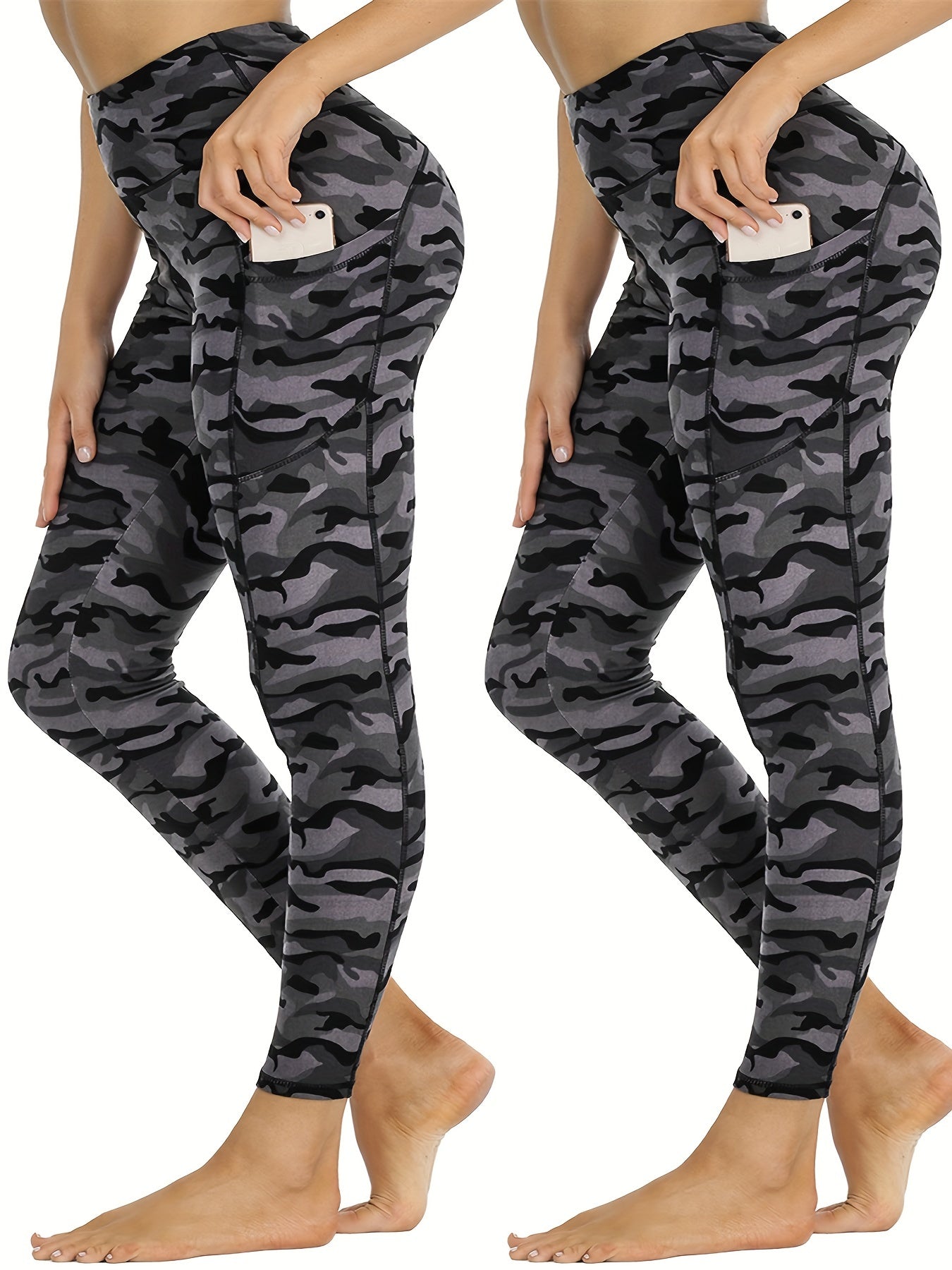 Camouflage Butt Lifting Leggings High Stretch Yoga Pants