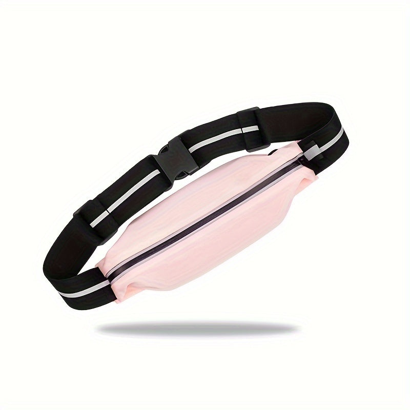 Sports Waist Bag Outdoor Running Elastic Waterproof Reflective Phone Storage