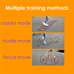 Foldable Agility Ladder Soccer Speed Training w/ Storage Bag