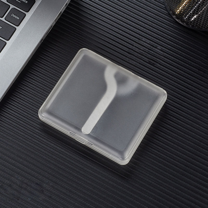 Clear Plastic Cigarette Box Pair Opening Portable Gift
