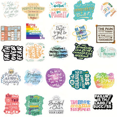 50pcs Inspirational Quote Stickers for Teens and Adults Motivational Planner