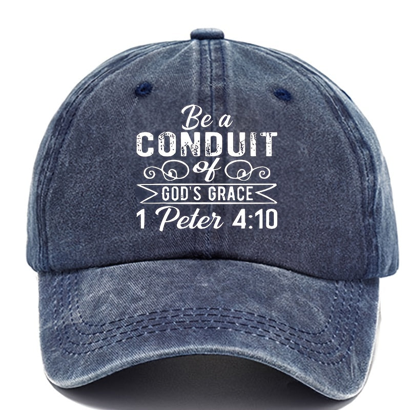 Printed Baseball Cap Vintage Dad Hat Outdoor Sun Hat